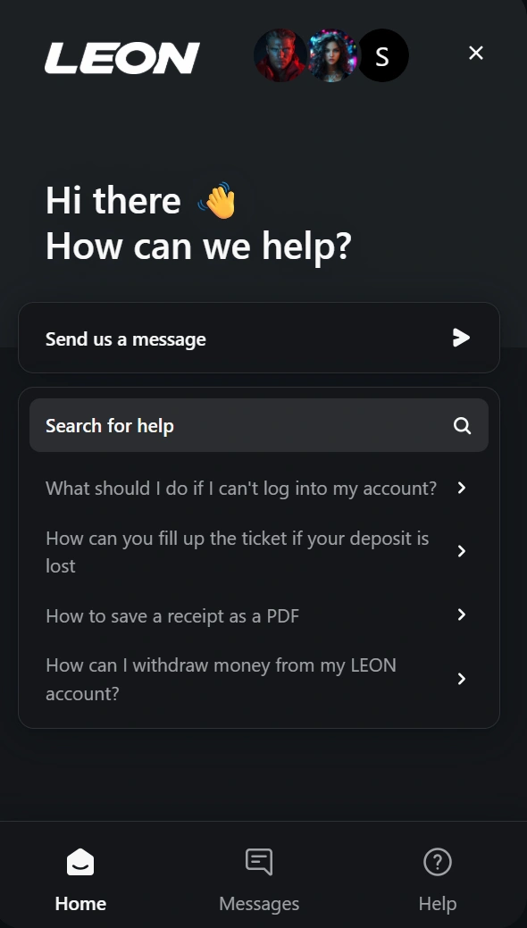 Leon Casino customer service